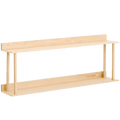 PLATFORM 2 WALL SHELF NATURAL OAK - DYKE & DEAN