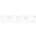 PORCELAIN 4V HOOK PLATE WHITE - DYKE & DEAN
