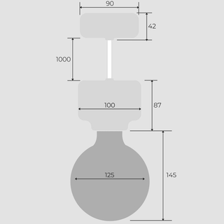 PORCELAIN ROTO PENDANT COLOURS - DYKE & DEAN