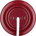 PORCELAIN WALL CABLE GLAND SOCKET BURGUNDY - DYKE & DEAN
