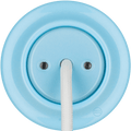 PORCELAIN WALL CABLE GLAND SOCKET PASTEL BLUE - DYKE & DEAN