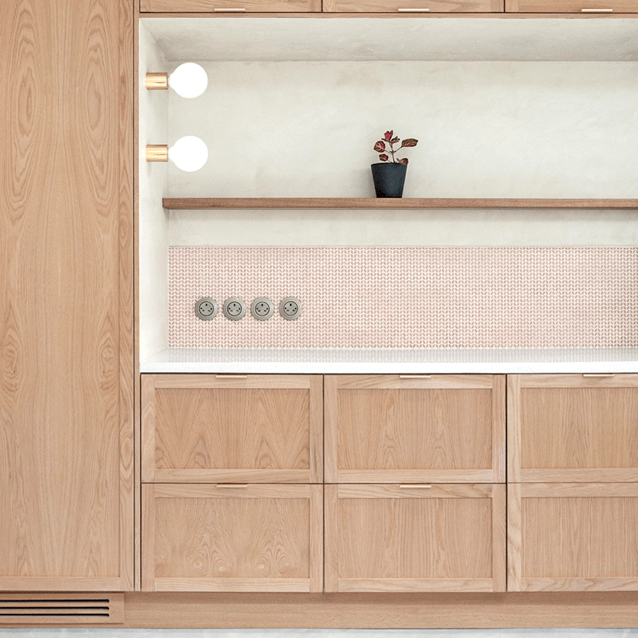 PORCELAIN WALL LIGHT SWITCH AZURE DOUBLE - DYKE & DEAN