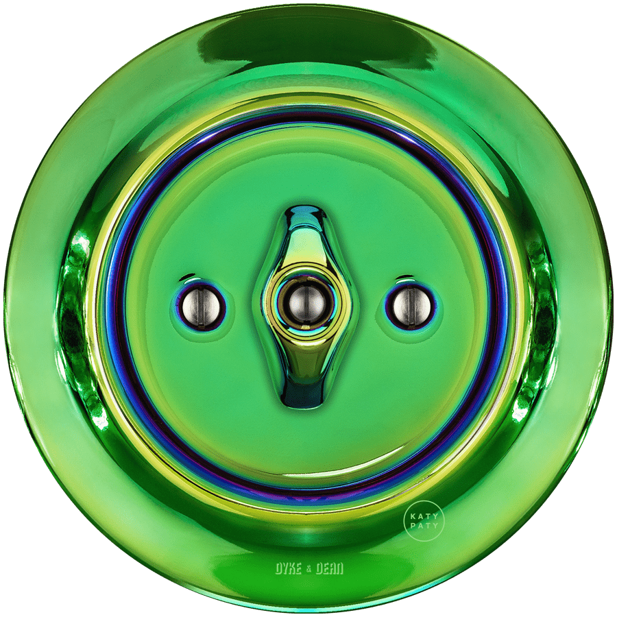 PORCELAIN WALL LIGHT SWITCH CHLOREDO ROTARY - DYKE & DEAN