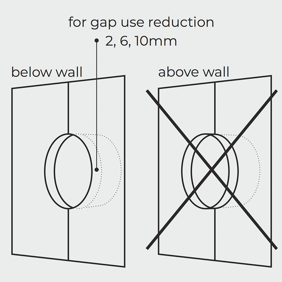 PORCELAIN WALL LIGHT SWITCH COPPER ROTARY - DYKE & DEAN