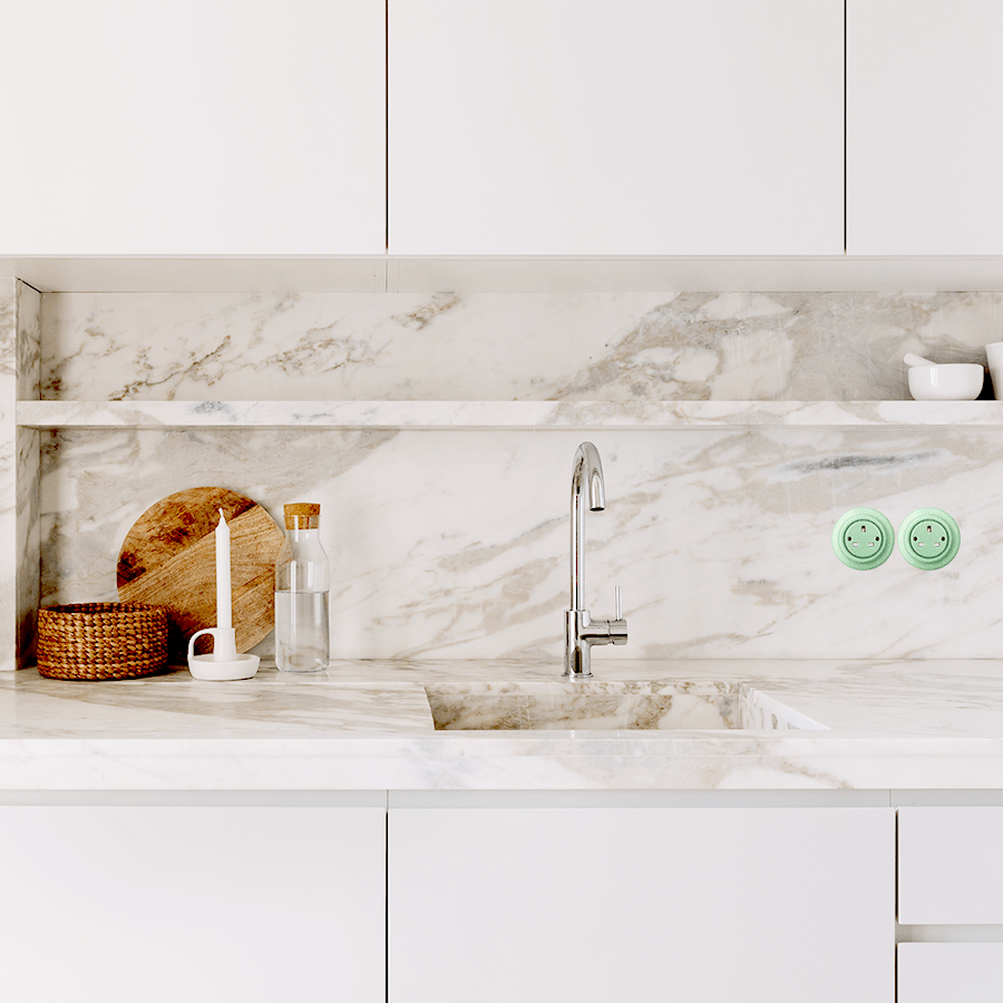 PORCELAIN WALL SOCKET AZURE UK - DYKE & DEAN