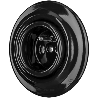PORCELAIN WALL SOCKET BLACK - DYKE & DEAN