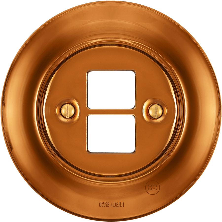PORCELAIN WALL SOCKET BRONZE PC/USB - DYKE & DEAN