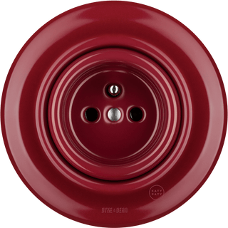 PORCELAIN WALL SOCKET BURGUNDY - DYKE & DEAN