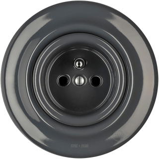 PORCELAIN WALL SOCKET DARK GREY - DYKE & DEAN
