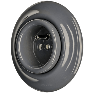 PORCELAIN WALL SOCKET DARK GREY - DYKE & DEAN