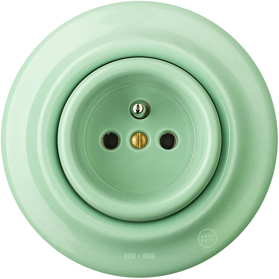 PORCELAIN WALL SOCKET MINT - DYKE & DEAN