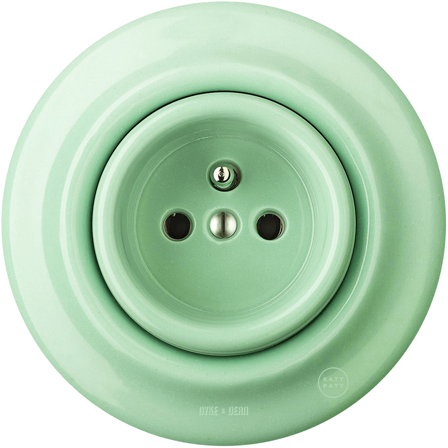 PORCELAIN WALL SOCKET MINT - DYKE & DEAN