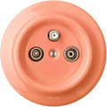 PORCELAIN WALL SOCKET SALMON TV ANTENNA - DYKE & DEAN