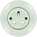 PORCELAIN WALL SOCKET UK CONCHA - DYKE & DEAN