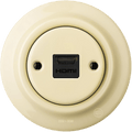 PORCELAIN WALL SOCKET VANILLA HDMI - DYKE & DEAN
