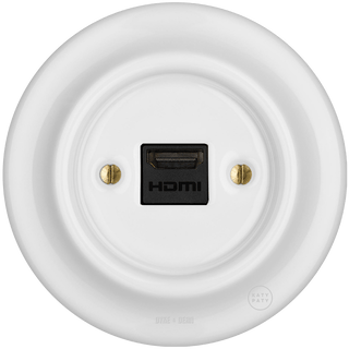 PORCELAIN WALL SOCKET WHITE HDMI - DYKE & DEAN