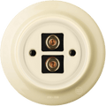 PORCELAIN WALL SPEAKER SOCKET VANILLA - DYKE & DEAN
