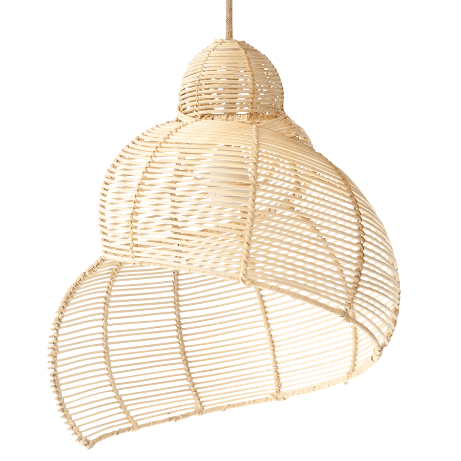 RATTAN LAMP SNAIL MEDIUM - DYKE & DEAN