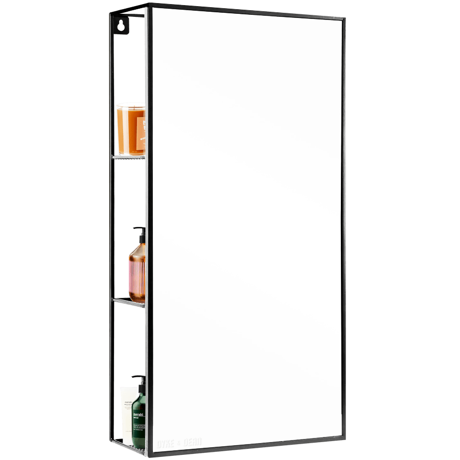 RECTANGULAR WALL MIRROR & STORAGE UNIT - DYKE & DEAN