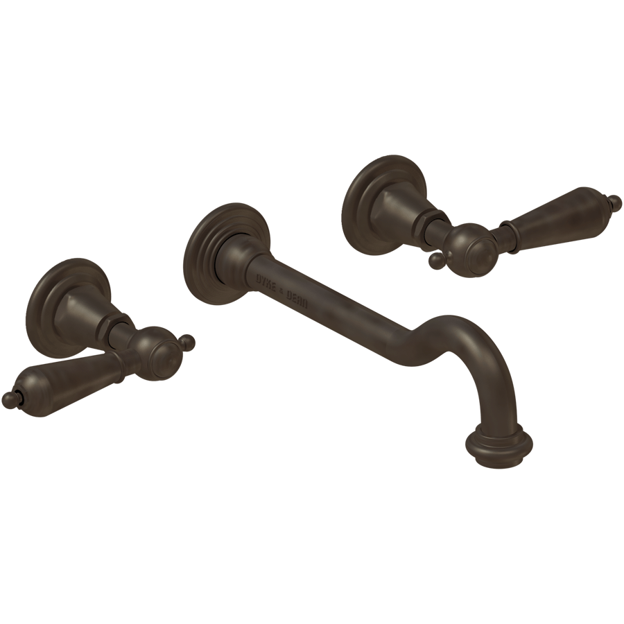 WALL MOUNTED SPOUT DROP LEVER TAPS - DYKE & DEAN