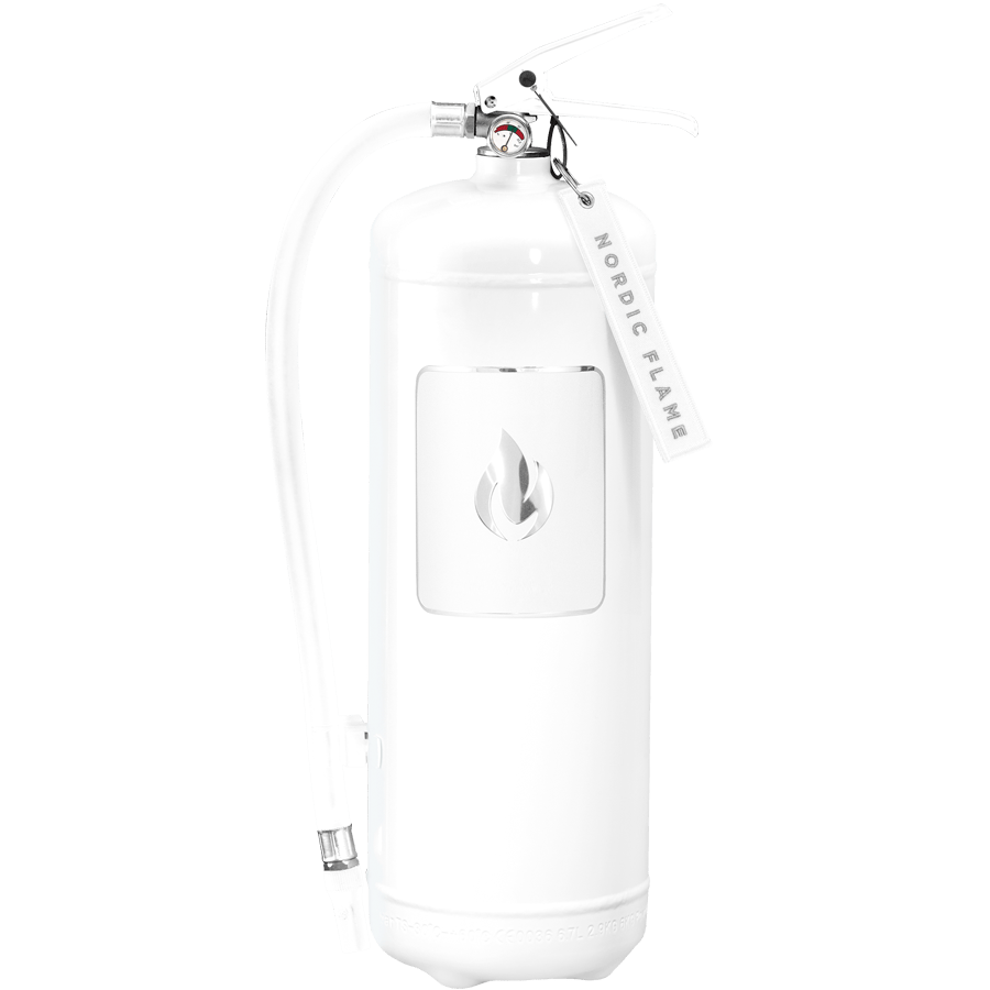 WHITE 6KG CLASSIC FIRE EXTINGUISHER - DYKE & DEAN