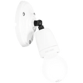 WHITE CERAMIC ADJUSTABLE WALL LIGHT - DYKE & DEAN