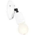 WHITE CERAMIC ADJUSTABLE WALL LIGHT - DYKE & DEAN