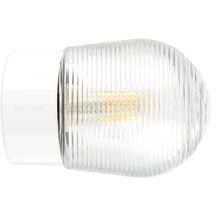 WHITE CERAMIC REARWIRED WALL LAMPS - DYKE & DEAN