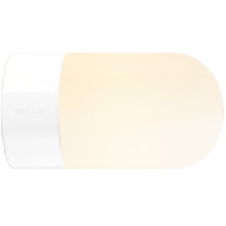 WHITE CERAMIC REARWIRED WALL LAMPS - DYKE & DEAN