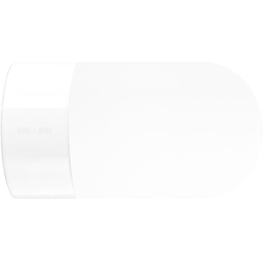 WHITE CERAMIC REARWIRED WALL LAMPS - DYKE & DEAN