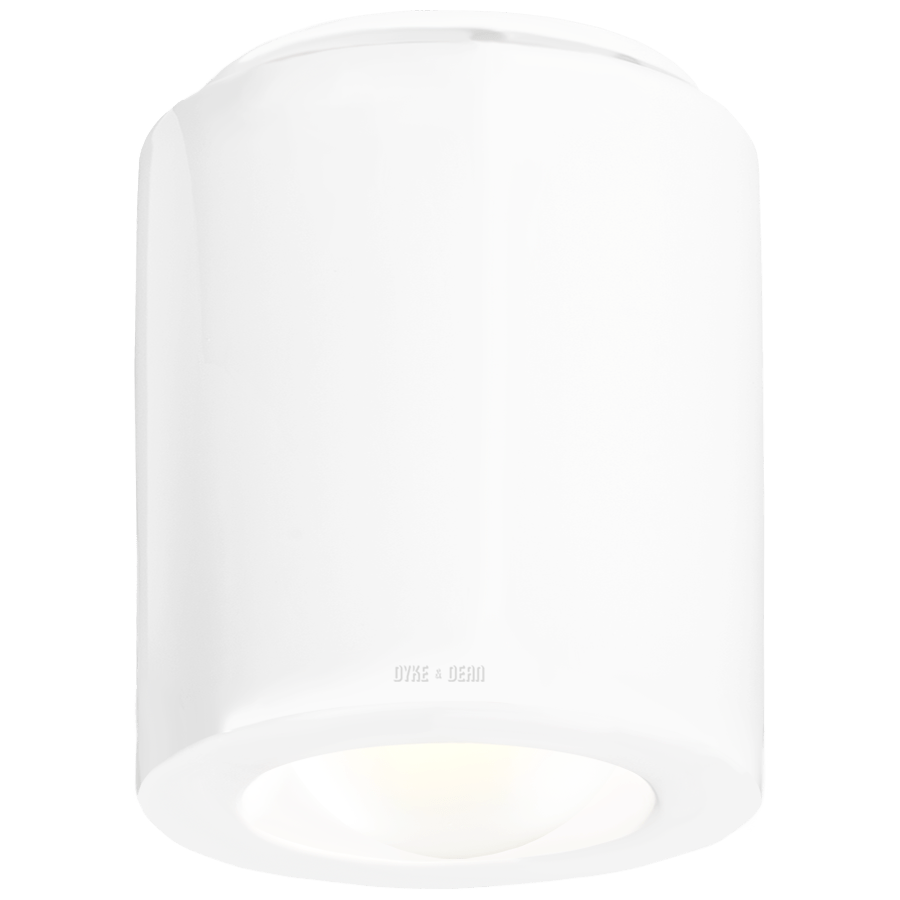 WHITE PORCELAIN CEILING DOWNLIGHT E27 - DYKE & DEAN