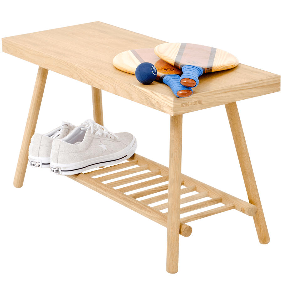 WIREWORKS BENCH 75 NATURAL OAK - DYKE & DEAN