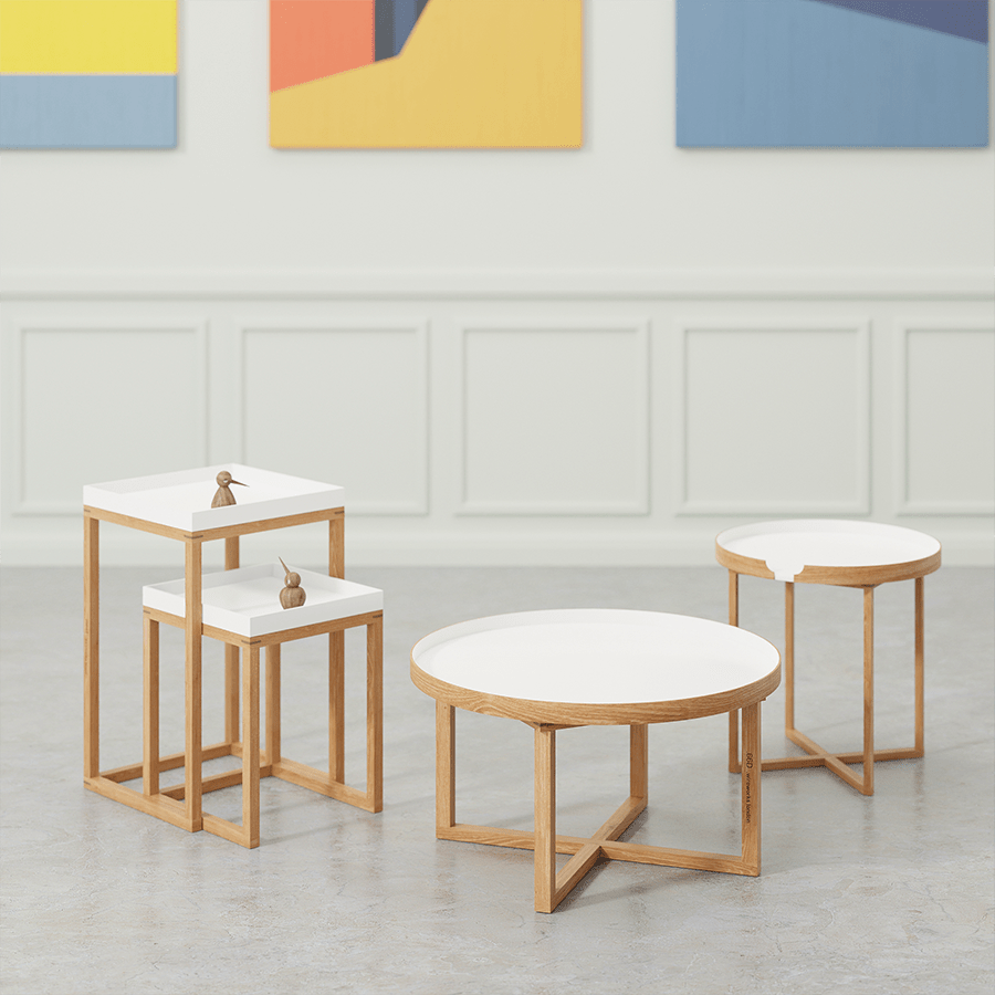 WIREWORKS NEST SIDE TABLES - DYKE & DEAN