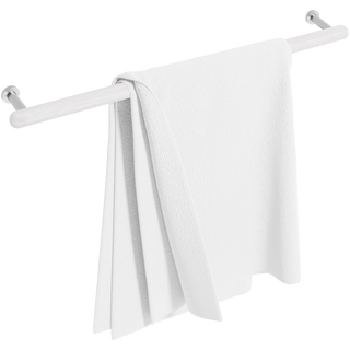 WIREWORKS SINGLE TOWEL RAIL 680 OYSTER GREY - DYKE & DEAN