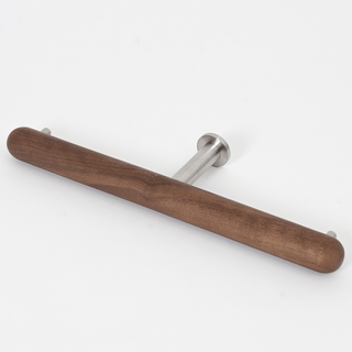 WIREWORKS YOKU DOUBLE TOILET ROLL HOLDER WALNUT - DYKE & DEAN