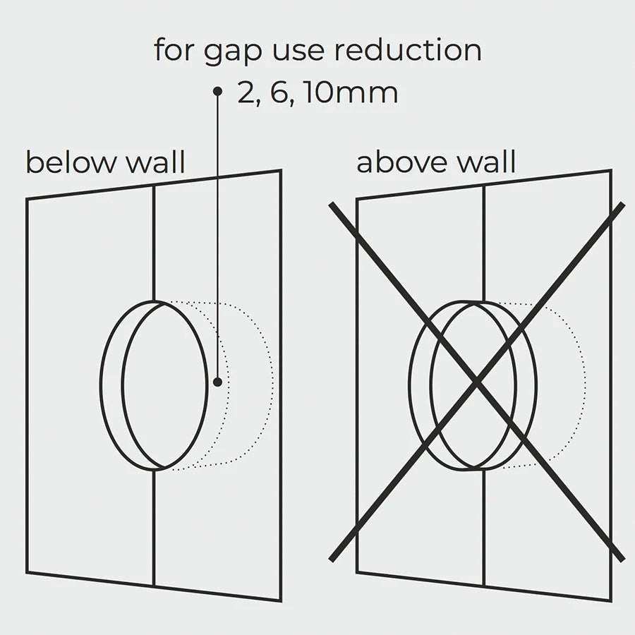 WOODEN PORCELAIN WALL LIGHT SWITCH NUCLEUS FAT BUTTON - DYKE & DEAN