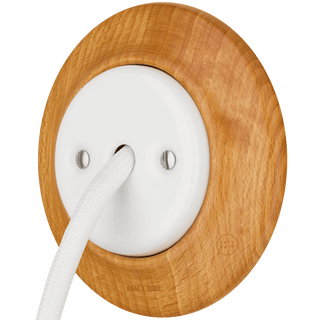 WOODEN PORCELAIN WALL SOCKET FAGUS CABLE GLAND - DYKE & DEAN