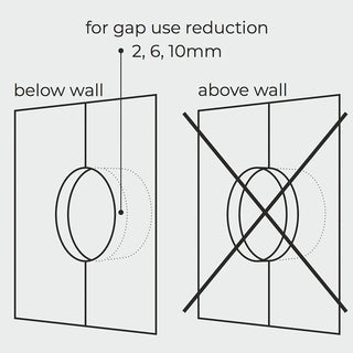 WOODEN PORCELAIN WALL SOCKET NUCLEUS UK - DYKE & DEAN