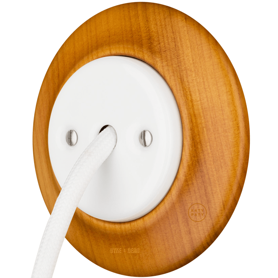 WOODEN PORCELAIN WALL SOCKET PADELUS CABLE GLAND - DYKE & DEAN